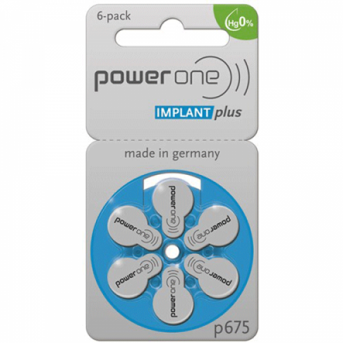 Батарейки PowerOne 675 implant+